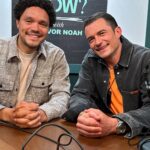 Orlando Bloom Instagram - Thank you to the one and only Trevor Noah 🙌 🙃🕺🏻Our podcast episode is now out on @spotify #ToTheEdge 🔛 @peacock 🦚