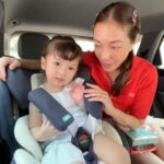 Ornjira Lamwilai Instagram - ไปเที่ยวกันค่าาา พา Leia นั่งคาร์ซีทคันใหม่ ผ้านุ่มมากก หลับสบายทั้งทางเลย mommy luv uuu so muchhh #alfi #alfibaby #คาร์ซีทalfi #คาร์ซีท