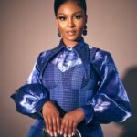 Osas Ighodaro Instagram - 💙 Time for the ‘Time 100’ Gala 💙 📸 | @photogirlnaija 👗 | @dorhann_ 👛 | @_emmanuelgoodnews (styling) 💄 | @dorannebeauty 💇🏾‍♀️ | @touchofibee 📍 | New York City #Time100Gala #Time #blessed 💙