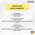 Pabllo Vittar Instagram - toda ajuda é bem vinda ! Pix: Enchentes@vakinha.com.br https://www.paraquemdoar.com.br/ CUFA Central Única das Favelas PIX: doacoes@cufa.org.br alimentos não-perecíveis da cesta básica, higiene pessoal e itens de vestuário Saiba como em @cufabrasil e @cufars GRAD Grupo de Resposta a Animais em Desastres PIX: 54.465.282/0001-21 saiba mais em grad _brasil COZINHAS SOLIDÁRIAS PIX: enchentes@apoia.se site: apoia.se/enchentesRS saiba mais em @mtstbrasil @cozinhassolidariasmtst CORREIOS & FAB Correios em SÃO PAULO e PARANÁ FAB base aérea de Brasília - DF FAB base aérea do Galeão - RJ alimentos não-perecíveis da cesta básica, higiene pessoal e itens de vestuário @cufabrasil @cufars @grad_brasil @mtstbrasil @cozinhassolidariasmtst