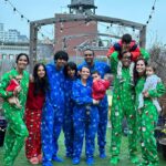 Padma Lakshmi Instagram - Onesie mania Chez Lakshmi this Christmas!!