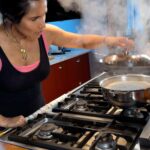 Padma Lakshmi Instagram - Whenever I’ve asked what recipes you guys would like to see, there are always a few of you asking how I make my Basmati rice. It is really very simple, but if you want to have elegant long grains that don’t stick together you must wash your rice well before it goes into the pot. The beauty of basmati is in its elegant long grain, and removing some of the starch with rinsing results in a beautiful fluffy rice that is perfect for pilafs or to be eaten plain with gravied curries and roasted meat and vegetables. It takes some time but it’s totally worth it!