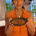Padma Lakshmi Instagram - We are in serious recipe testing mode over here at chez Lakshmi. This rice pudding is yummy, comforting and sweet. I’m pretty sure it’s going to make it into the book. After all, who doesn’t love a fragrant bowl of rice pudding??? I know in this house, we can’t resist!!