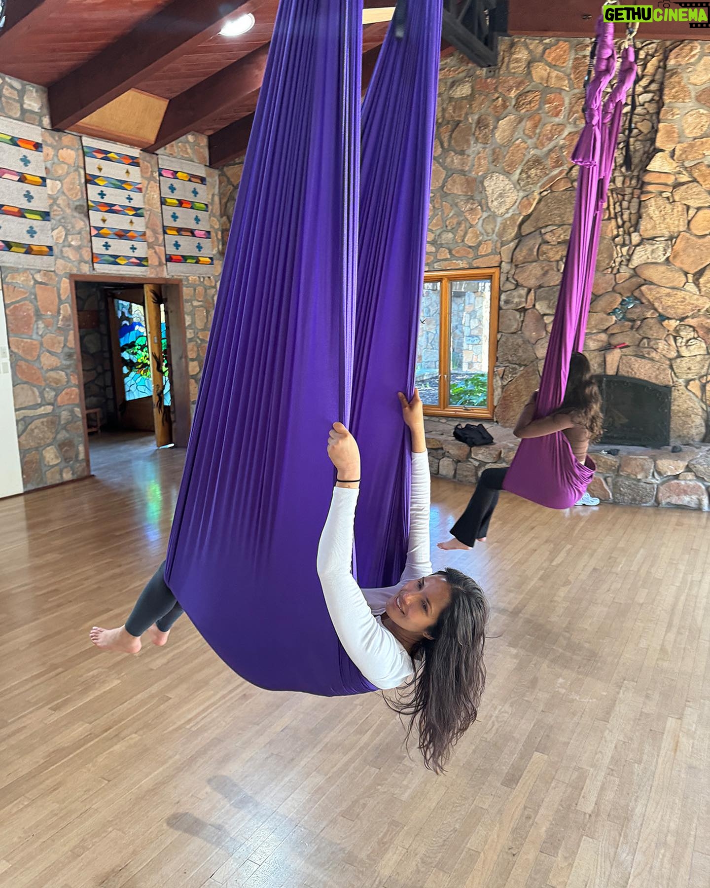 Padma Lakshmi Instagram - Sometimes what you need is to disconnect so that you can connect with your loved one. Littlehands and I were invited to visit a very special wellness center and magical place called @rancholapuerta in Tecate, Mexico for spring break last week. It was gorgeous. We saw magnificent views while hiking every day at the crack of dawn. We also did hip hop exercise classes, Pilates, water flow therapy and aerial yoga. The food was simply made and vegetable forward. Mostly vegetarian with a smattering of eggs, dairy and fish upon request. They have a wonderful farm where they grow their vegetables as well as goats for cheese. Everyone was super friendly and you really felt a sense of community. It’s been going for 84 years now and the founder Deborah Szekely will celebrate her 102nd birthday next month when she plans to come to NYC to see a few broadway shows. I hope I am as energetic and make it to her age! All in all it was a week in the outdoors hiking and bonding with no internet or television, and plenty of sunshine. #rancholapuertapartner