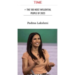 Padma Lakshmi Instagram - It’s truly an honor. Thank you, #TIME100 ❤️