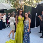 Padma Lakshmi Instagram - A casual girls night with #littlehands😂 It was so great to spend this Primetime Emmys with old friends and new. #emmys #redcarpet #motherdaughter #awardseason