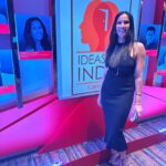 Padma Lakshmi Instagram - It feels crazy that I flew to India for two days but it was worth it. I spoke at the #apblive #ideasofindia summit and I’m very grateful to have been invited. Growing up I never felt Indian enough when I went to be with family there and never American enough when I was in the US. It felt so good to be accepted just for who I am by that crowd of attendees. Several men came up to me and said they were going to show their daughters my talk. That made me feel really good. In the end I also couldn’t of course resist the pull of home and family. I went back to my granny’s old house, the place we all grew up in Chennai, or Madras as I still call it. The cool green marble tile was still there. The big styrax tree with crows cawing incessantly outside, the sad little white owl still crouching above my bedroom window at night. I ate dosas, thayir sadam, and vethakozumbu, relishing every bite with my oily fingers. So nourishing to be back in the bosom of my family, even just for a few hours. My aunt Banu digitized old tapes of us all singing carnatic songs including a 3 yr old me singing in Malayalam. Something I couldn’t do today. I may not have grown up knowing my real father but I was amply parented by all these lovely folks who made me feel wanted and cared for. What every child should have. I’m flying back now, but my heart is still there and in my ears the laughter of my uncles and aunts still echos.