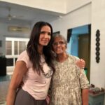 Padma Lakshmi Instagram - It feels crazy that I flew to India for two days but it was worth it. I spoke at the #apblive #ideasofindia summit and I’m very grateful to have been invited. Growing up I never felt Indian enough when I went to be with family there and never American enough when I was in the US. It felt so good to be accepted just for who I am by that crowd of attendees. Several men came up to me and said they were going to show their daughters my talk. That made me feel really good. In the end I also couldn’t of course resist the pull of home and family. I went back to my granny’s old house, the place we all grew up in Chennai, or Madras as I still call it. The cool green marble tile was still there. The big styrax tree with crows cawing incessantly outside, the sad little white owl still crouching above my bedroom window at night. I ate dosas, thayir sadam, and vethakozumbu, relishing every bite with my oily fingers. So nourishing to be back in the bosom of my family, even just for a few hours. My aunt Banu digitized old tapes of us all singing carnatic songs including a 3 yr old me singing in Malayalam. Something I couldn’t do today. I may not have grown up knowing my real father but I was amply parented by all these lovely folks who made me feel wanted and cared for. What every child should have. I’m flying back now, but my heart is still there and in my ears the laughter of my uncles and aunts still echos.