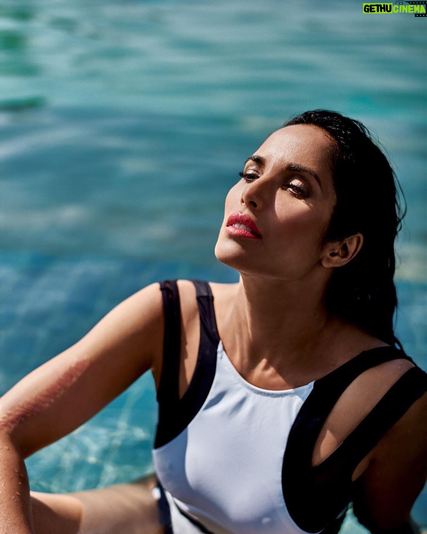 Padma Lakshmi Instagram - Please enjoy this throwback photo shoot for @elleindia as I jet off to the motherland for 48 hours. See you soon, Mumbai!