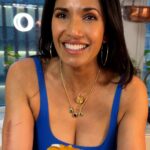 Padma Lakshmi Instagram - Pre-lunch snack 🍊