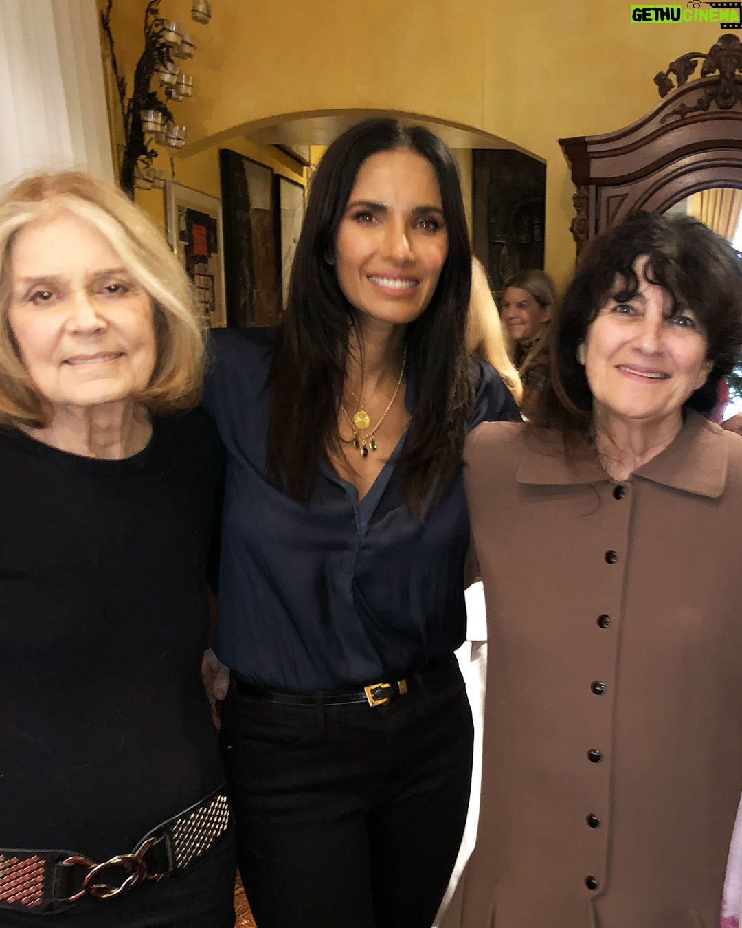 Padma Lakshmi Instagram - Happy birthday sweet @gloriasteinem!! You are a legend and I am so thankful that you were born. The world is so much better with you in it. Thank you for guiding me and #Littlehands through the years, and for helping to build a more equitable world for generations to come!! You are funny, kind, whip-smart and inspiring to so many.