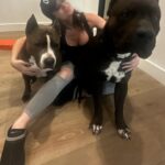 Paige Instagram - Our sweet boys Lobster and Ozzy. Pitbulls the most misunderstood breed, so full of love always ❤️