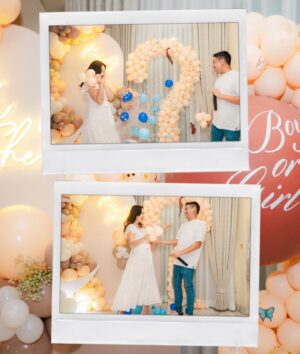 Pamela Bowie Instagram - We can’t bearly wait to see our little baby boy 💙🧸
