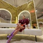 Pamela El Kik Instagram – من لحظة ما وصلت على مطار #الرياض #السعودية لأيّ مكان تواجدت في، انغمرت بِحُبّ شعبو والبسمة الحقيقية وحسن الضيّافة اللي ما إلا وصف👑
ممنونة ومشكورة لكل نقط الحُب 🇸🇦
#أنا_عربية
•••
I decided to support a young talent from my country by wearing a full look from Nour Takieddine’s D2D collection.
•A collection inspired by the Dada art movement, created as a reaction to the violence and absurdity of world war 1.
In such hard times, I believe in the power of art as a great way to express our emotions, and rebel against the way our world functions today.
•Nour Takieddine’s collection was a perfect fit for my way of thinking, and I really wanted to wear this look tonight that consists of an extravagant jacket, with a fully hand embroidered back illustration of Emmy Hennings.
I saw a part of me in this woman, and that was an extra reason for me to pick this specific look.
•Hennings was a bold artist, poet, and performer who fought so much for her thoughts and questioned a lot the societal norms. All the handwork on the back of this jacket started from a one line drawing technique done by Nour, representing an autoportrait of Emmy.
•The look also consists of an asymmetric skirt that has a deconstructed waistline, and a curvy hem another way to rebel against what we think is ‘normal’, the outfit is embellished with plexy laser cut elements representing words and geometric shapes referencing Dadaist paintings and exploring new materials that are considered odd or weird applied on fabric.
• to complete the look with these special heels with hand embroidered abstract faces inspired by DaDa collages and plexy embellishments ✨
@n.tbynour 🧡