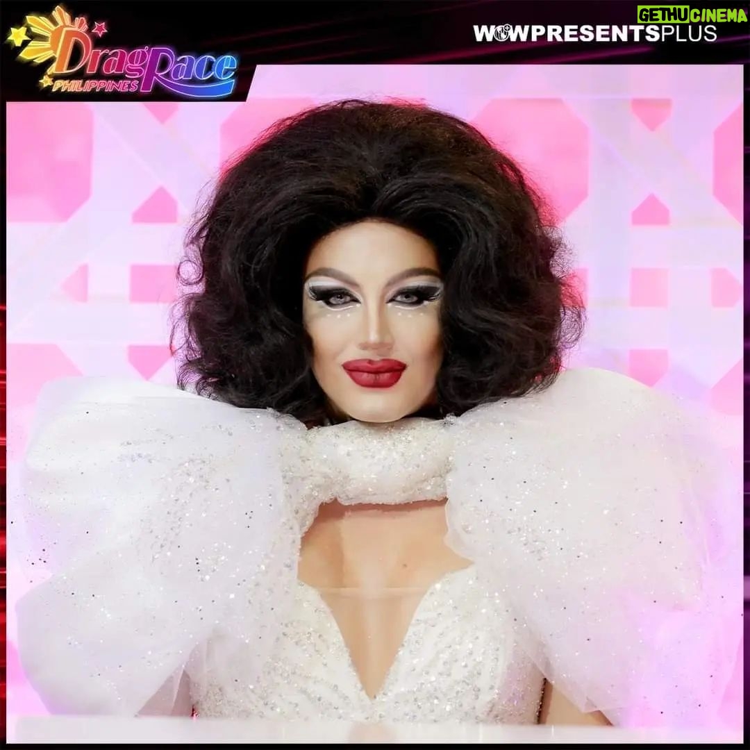 Paolo Ballesteros Instagram - #DragRacePH Host - @pochoy_29 Paolo Ballesteros wearing a custom order of #EHRRANMONTOYA Off white fully beaded drop-waist-serpentine gown, accentuated with a big bow on the neckline, embellished with custom beadwork embroidery for Episode 9 runway. Styled by @edriannetui #YANNIEfied Gown | @ehrranmontoya Photo | @wowpresentsplus Atelier Layout | @nigeldelmundo #DragRacePhilippines #PaoloBallesteros #DragQueen #DragHost #RupaulsDragRace #WhiteGown #Bow #Eleganza #Extravaganza