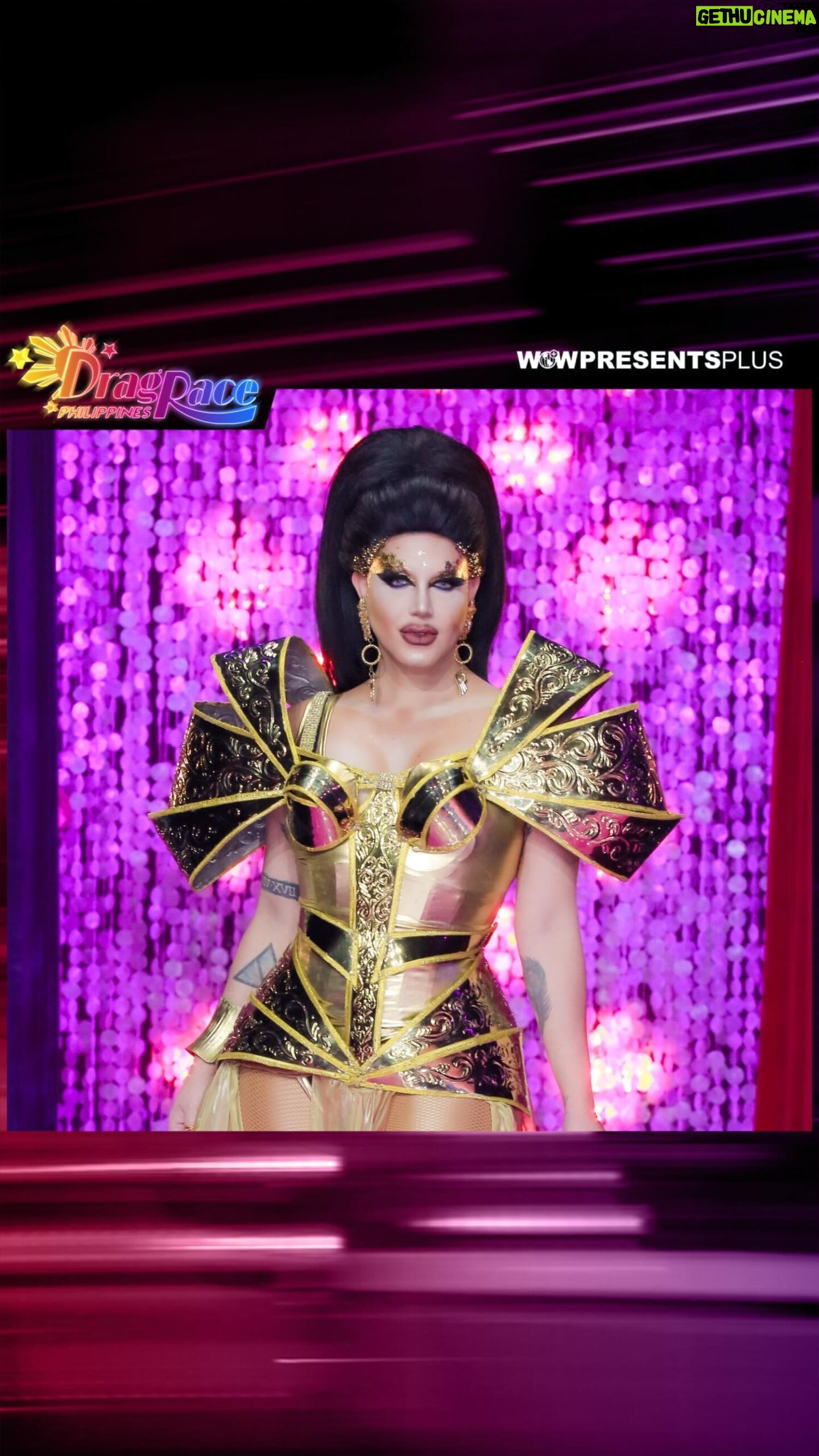 Paolo Ballesteros Instagram - Mama Pao is GIVING in gold π @pochoy_29 serving it on the @dragraceph Main Stage before this week's makeovers w/ our queens' loved ones! #DragRacePH is now streaming WORLDWIDE, here's where to watch: π΅π: @wowpresentsplus, @discoveryplusph, and #HBOGo π¨π¦: @CraveCanada (Canada) π: @wowpresentsplus (worldwide ex. Canada) Remember, if you're not subscribed to @wowpresentsplus, you're not watching all of #DragRace β¨