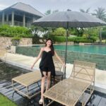 Parada Thitawachira Instagram - 🤍 picnic after the rain. 🌧️ @charrasbhawan #จรัสภาวัน #CharrasBhawan #Khaotaobeach #huahin 👯‍♀️🩱🕶️by p’pang 😅