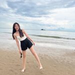 Parada Thitawachira Instagram - 🤍 picnic after the rain. 🌧️ @charrasbhawan #จรัสภาวัน #CharrasBhawan #Khaotaobeach #huahin 👯‍♀️🩱🕶️by p’pang 😅