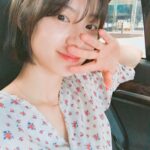 Park Soo-jin Instagram - 점점 짧아지는 단발머리♡ #에이바이봄#하나쌤#연수잘다녀와#4개월버팀용숏단발