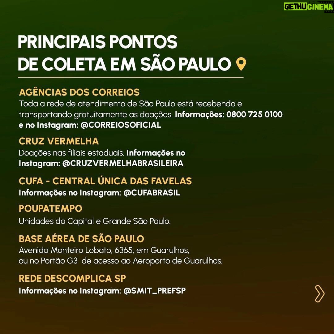Patrícia Abravanel Instagram - Juntos fazemos mais! Juntos podemos mais! Juntos podemos fazer a diferença! Todos pelo Rio Grande do Sul!