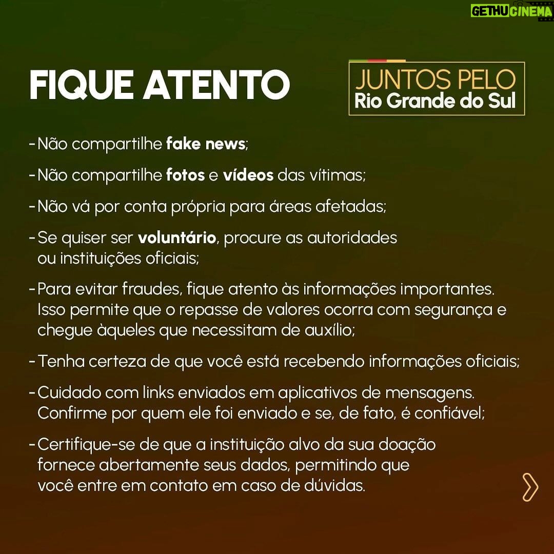 Patrícia Abravanel Instagram - Juntos fazemos mais! Juntos podemos mais! Juntos podemos fazer a diferença! Todos pelo Rio Grande do Sul!
