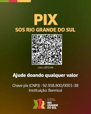 Patrícia Abravanel Instagram - Um vídeo como esse me emociona porque eu fico imaginando o alívio dessa mãe ao ser resgatada com vida, juntamente com seu filho amado.

Quem puder ajudar, doe! 

[DOAÇÕES DE VALORES EM DINHEIRO] 

PIX: enchentes@vakinha.com.br 

CUFA (Central Única das Favelas) 
PIX: doacoes@cufa.org.br 

GRAD (Grupo de Resposta a Animais em Desastres) 
PIX: 54.465.282/0001-21 

GOVERNO DO RS 
PIX: 92.958.800/0001-38 

[DOAÇÕES DE ROUPAS, PRODUTOS DE HIGIENE, ALIMENTOS, RAÇÕES PARA CÃES E GATOS.] 

Em SP e PR: Agências dos Correios em todo o estado. 
Em SP: Terminal 2 (Check-in D) do Aeroporto de Guarulhos. 
Em POA: Depósito da Defesa Civil de Porto Alegre (Rua La Plata, 693). 
Em CANOAS: Centro Acadêmico de Medicina da Ulbra (Av Farroupilha, 8001). 

(📽 CAPA) @/ginaindelicada