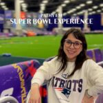 Patrícia dos Reis Instagram – Migos, hoje eu vivi uma experiência surreal na vida de qualquer fã de esporte com a @visa_br e a @jeskagrecco e esse reels pode provar! Hoje rolou o Super Bowl Experience que é um evento que a NFL produz que nada mais é do que um mega encontro entre fãs, marcas, jogadores e time. Ou seja, simplesmente perfeito! 

E eu claro que eu não ia deixar de mostrar tudo pra vocês, né? 

Consulte Termos e Condições em www.visa.com.br/viajecomvisa ​
#publi #ViajeComVisaInfinte