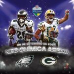 Patrícia dos Reis Instagram - DEFINIDO!🏈🇧🇷 Green Bay Packers @ Philadelphia Eagles se enfrentarão no primeiro jogo da NFL no Brasil! Os dois times vão fazer história na Neo Química Arena, dia 06 de setembro!🔥 #NFL #NFLShow #NFLBrasil #NFLnaRedeTV #FutebolAmericano #NeoQuimicaArena #Eagles #PhiladelphiaEagles #GreenBay #Packers