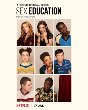 Patricia Allison Instagram - It’s happening. Right now. 🍊💦 @sexeducation