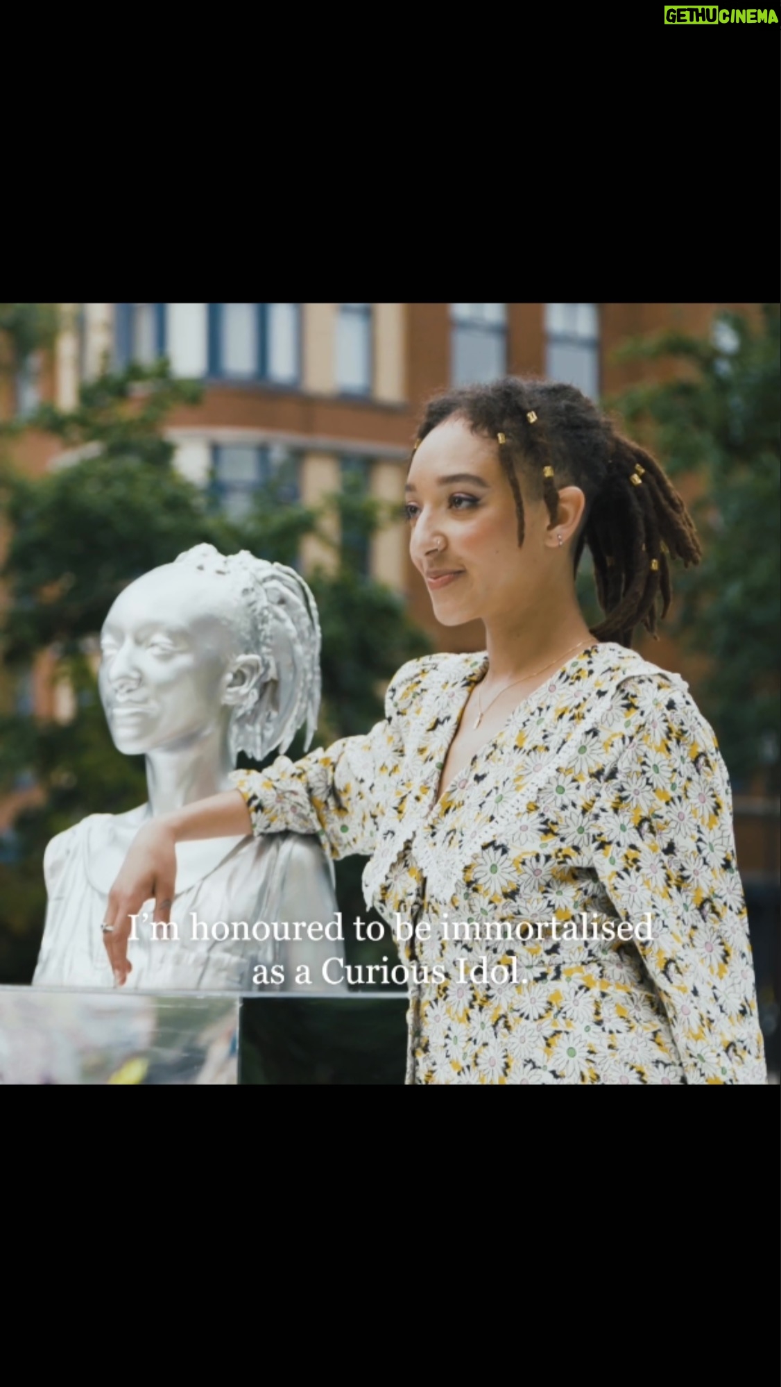 Patricia Allison Instagram - Curiosity is implicit to change and we can only grow if we seek out new wonders… 🦋 Check out my installation, to celebrate the launch of #HendricksFloraAdora and the wonderfully curious pollinators that inspired this divine liquid, @hendricksgin have immortalised three of the curious minds shaping this century. Designed by the talented @elliottrooney, all this week on Bernie Spain Gardens, London’s South Bank. #AD #HendricksCuriousIdols