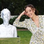 Patricia Allison Instagram - HEY beauties ✨ im super excited to share with you today my CURIOUS IDOL live on Bernie Spain Gardens in Southbank - it’s ma head man! 🌸 To help celebrate the launch of #HendricksFloraAdora and the wonderfully curious pollinators that inspired this divine liquid, @hendricksgin have immortalised three of the curious minds shaping this century (INCLUDING ME!) 🦋 Curiosity is implicit to change and we can only grow if we seek out new wonders… Check out my installation, designed by the talented @elliottrooney, all this week on Bernie Spain Gardens, London’s South Bank. I might see you there… #AD #HendricksCuriousIdols