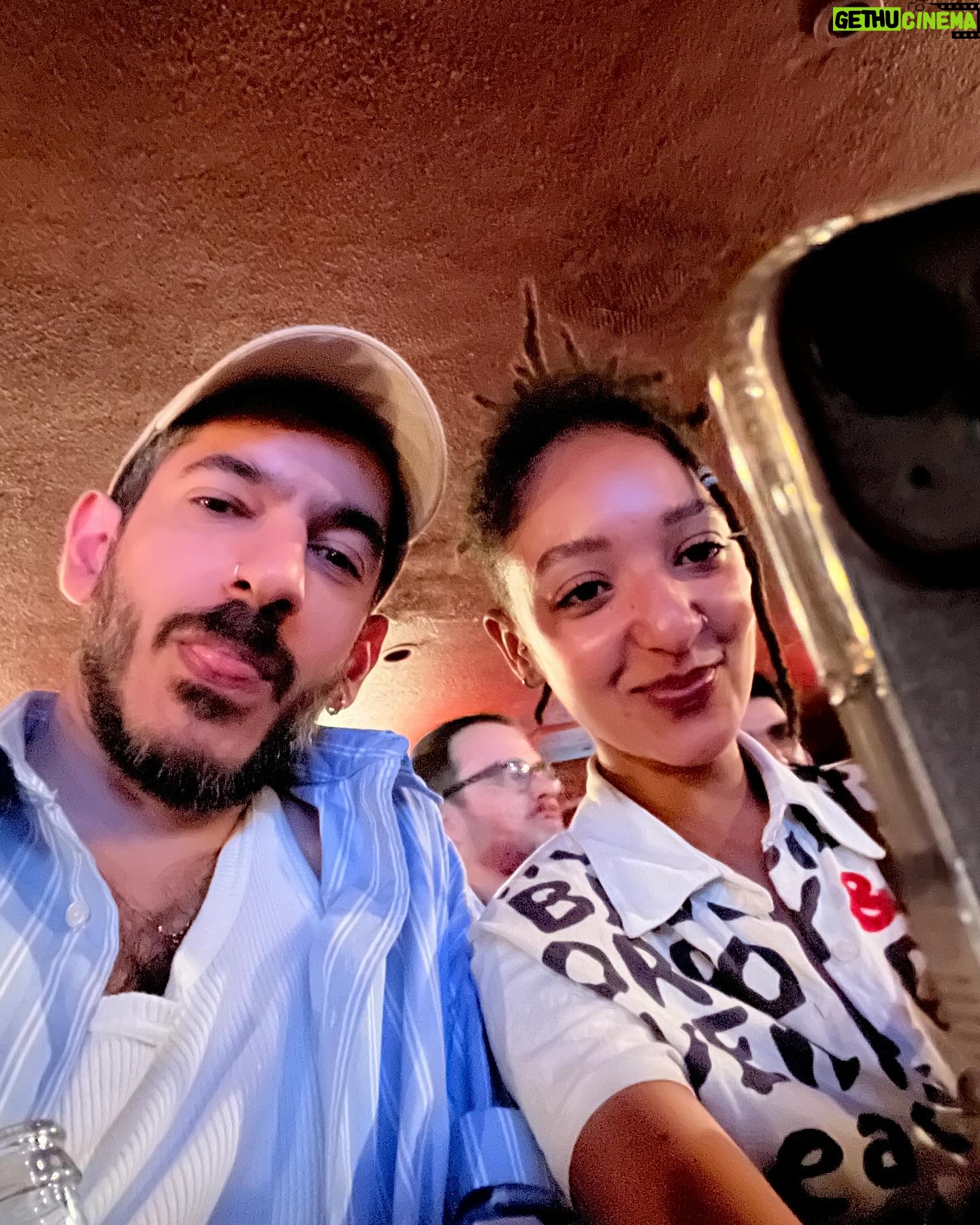 Patricia Allison Instagram - Date day/night! #livelaughloveliesbleeding #loveliesbleeding