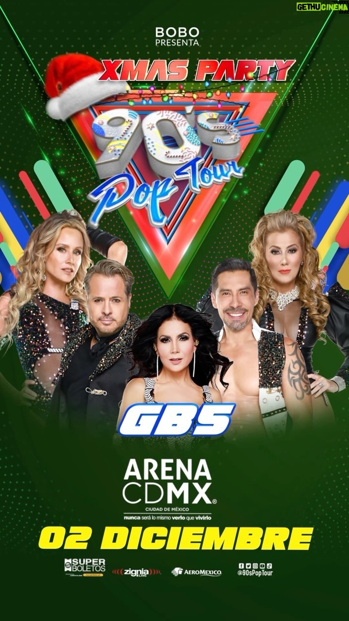 Patricia Manterola Instagram - @gb5official LLEGA AL @90spoptour XSTMAS PARTY ESTE SÁBADO!!! Y HOY LOS BOLETOS ESTÁN AL 2 X 1 EN SUPER BOLETOS!!! Link en mis historias 👆