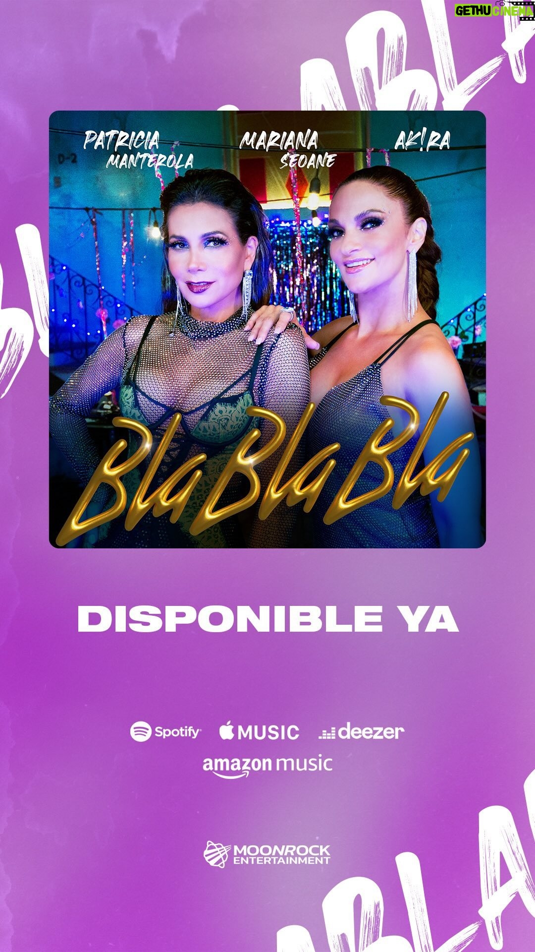 Patricia Manterola Instagram - 🙌Hoy a las 3pm hora MX se estrena #BlaBlaBla en todas las plataformas 🙌 LINK EN BIO 👆 Gracias hermosa @laseoaneoficial por prestarme tu magia, talento, buena onda, fuerza y sumarte con tanto cariño a esta canción que llega en los tiempos perfectos de Dios… y como me lo dijiste uf “huele a éxito” 🙌🔥 Es un gusto para nosotras presentarles a @loveuakira una artista Venezolana muy talentosa que descubrimos en las redes y que hoy le damos la patadita de la buena suerte con mucho cariño, estamos seguras que volaras muy alto preciosa! Gracias a mi equipazo de @moonrock.lat Hassel @hasselnuts Pedro @pedrofnk Luis @luigifilisola por todo! una más chicos a romperla! A todo el equipo de los @broducers por este videazo! A @jorgeoleon por su apoyo y asesoría tan especial! A mi equipo de PR @fase_7oficial @nahim80 @chechucho A mi súper glam team que me dejó divina para el video @chentechapitas @jorgebeltranhair @alvmontm @franalcan los quiero! A mis coreógrafos @jesusnunezcoreografo @lcampbellcoreografa @jldances2do y bailarines 👊 A mi súper equipo de @palomeragroup @alepalomera1 por siempre apoyarme en todo! Esta canción la escribí junto a @manuelzabalamusic , @juanjosehdez y Akira escribió su trap, y va dedicada a todas aquellas personas que te tiran tantas piedras en el camino, recuerda que eres más fuerte de lo que piensas y con esas piedras tú puedes hacer una montaña y escalarla hasta llegar a la cima! Y desde arriba diles en voz alta: ¡TE LO DIGO DE FRENTE, DA LA VUELTA Y VETE AQUÍ NO CABES MÁS! 👊 BlaBlaBla