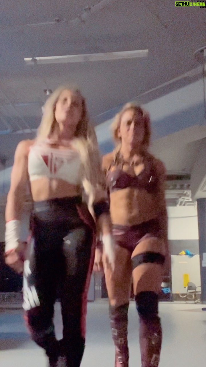 Patricia Stratigeas Instagram - Walking into #WWERaw like … @zoeystarkwwe v. @beckylynchwwe