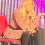 Patricia Stratigeas Instagram – Still buzzing from my stage events as part of the #BadGirlTourUK! Scotland … England… you were incredible!! Thanks for taking a stroll along memory lane with me. We laughed, we heckled, we cussed .. then we got on stage! Haha! But in all seriousness, the meet and greets were beyond special to me. Getting to spend time with each and every one of you and hearing your stories and how we are connected is something that will always stay with me. Thanks for making this our first stage events a success! Standing room only whaaat?? 🎉 @primetimeappearances 

A huge thanks to @kennymcitr for being the perfect host on and off the stage! And the @inside_theropes team – you guys rule! Top notch!! My girl @petite_pikahh and I felt the love! 

Oh and special shoutout to my girl @_jenlouise_ who I got to hang with on her birthday! Remember .. I will always care-a-lot about you 😘💗

Styled by @aliciasmcn 
Wearing @cityluxboutique (rust onesie)