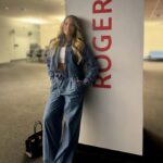 Patricia Stratigeas Instagram – It all begins TONIGHT! @cangottalent #TheMillionDollarSeason premieres at 8/7c on @city_tv or stream it on Citytv 

We are giving away the largest cash prize in Canadian television history this season – ONE MILLION DOLLARS, thanks to @Rogers!

Still loving this #CanadianTuxedo for yesterday’s press day look thanks to @aliciasmcn! And my poppin glam from my girl @muavee.

Watch out for more today – hitting @breakfasttelevision @yourmorning @thegoodstuffctv and more! Let’s goooooo!!!