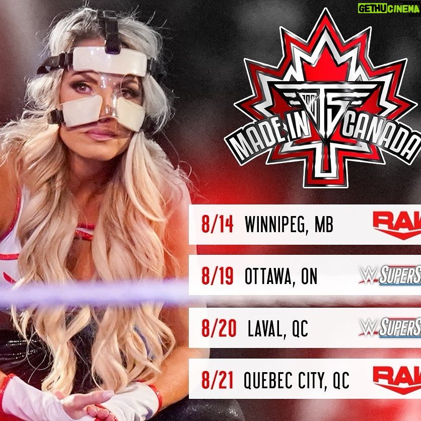Patricia Stratigeas Instagram - Guess who’s been added to the Canadian @wwe Live Events this weekend? Word is they needed a stratusfying boost after sales were souring🍋 Get the deets on where and what I’ll be doing at the #linkinbio. Who’s coming to see me??🇨🇦