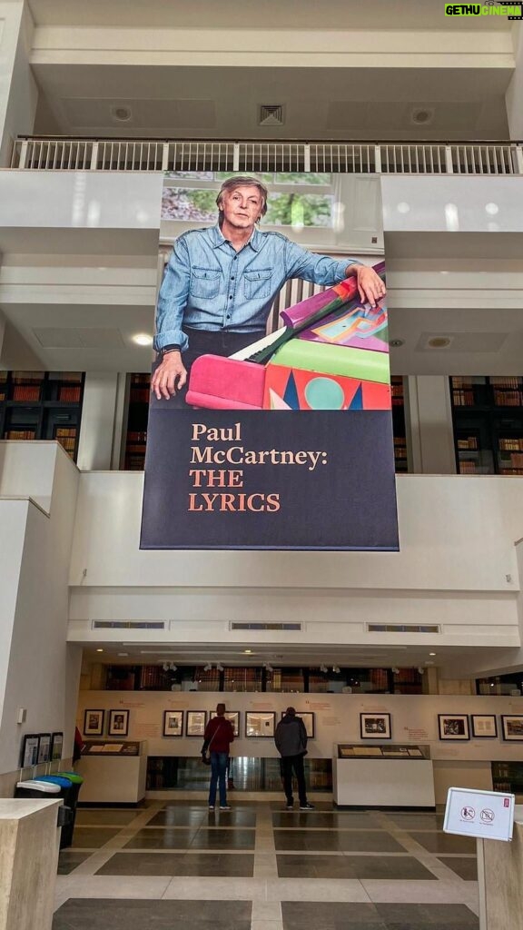Paul McCartney Instagram - Did you know there is a free Paul McCartney display at the @britishlibrary? Showcasing previously unseen material from Paul McCartney’s personal archive, The free Entrance Hall display celebrates the life and art of Paul. ‘Paul McCartney: The Lyrics’ is on until March 13th 2022! #PaulMcCartneyTheLyrics #PaulMcCartney #ThingsToDoLondon