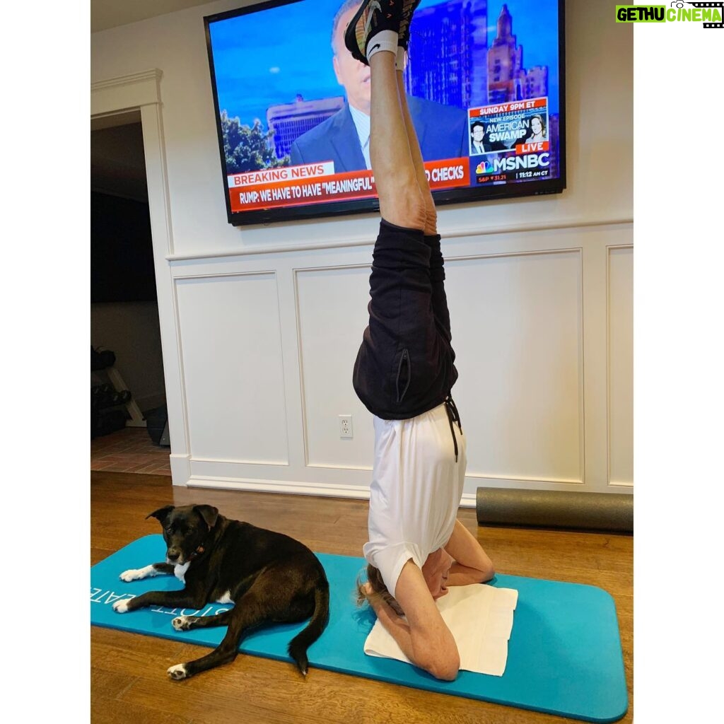 Paul McCartney Instagram - "The headstand is my show-off moment when I'm in the gym... I was once told by a yoga teacher that it keeps you young" - Paul Inspired by the #GrandudesGreenSubmarine episode of @cosmickidsyoga, Paul gives us an insight into his yoga practice. Read it on PaulMcCartney.com or via the link in bio. 📷 Taken from the #McCartneyIII album artwork