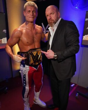 Paul Michael Lévesque Instagram - It’s one thing to win a championship… and another thing entirely to keep it. Congratulations to @americannightmarecody on his first successful Undisputed WWE Title defense at #WWEBacklash France.