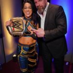 Paul Michael Lévesque Instagram - She was serenaded to the ring by the #WWEUniverse in Lyon… and she’s leaving with her championship in hand. Congrats to WWE Women’s Champion @itsmebayley on a big win tonight at #WWEBacklash France.