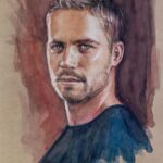 Paul Walker Instagram – Check out this wonderful portrait from German artist @marclehmannart! 🎨 

#PaulWalkerArt #FanArtFriday #TeamPW