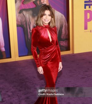 Paula Abdul Instagram - I’m blown away by @thecolorpurple 💜 The music and score was magnificent, the choreography was exquisite (shoutout to the brilliant @fatima_noir!), and the movie itself was absolutely stunning. I was in awe!! And I’m over the moon proud of our shining star, @tasiasword, who was stellar! ⭐️💫 BRAVO to the entire cast - this film is filled with so many Oscar worthy performances 👏🏼 @thecolorpurple in theaters December 25th 💜 

Makeup @callitodeh 
Hair @faustinehornok  Dress @michaelcostello