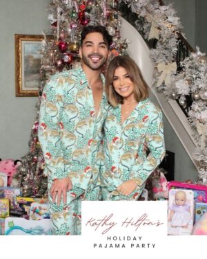 Paula Abdul Instagram - It’s a PJ party at @kathyhilton’s 🧸💤 

Shoutout to all the amazing brands that were a part of this evening 💕
Pajamas by @printfresh & slippers by @minnetonka
@thesiskiss @voluspa @lovesnapbracelets @baublebar @magicmind @lemieux @delola @thecaviarco @jacksonmorgancream @locksandmane