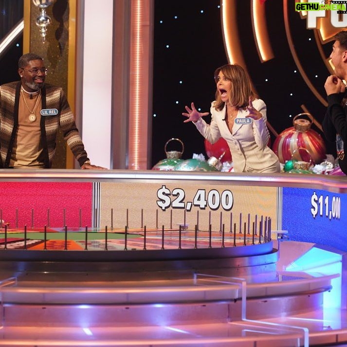 Paula Abdul Instagram - Be sure to tune in on Wednesday, December 13th at 9/8c on @abcnetwork to see my episode of #CelebrityWheelOfFortune as I compete against @mattrogerstho & @comedianlilrel ๐ @celebritywheeloffortune