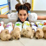 Paula Stephânia Instagram - ALERTA DE EXTREMA FOFURA! 🥹😍🎨 Vídeo novo no canal! Pintei 8 roupinhas pra 8 filhotinhos de Goldennnn! Aiiii não! Tô muito apaixonada!!! Quase não consigo devolver pra minha vizinha!!! 🎬YouTube.com/@ PaulaStephania