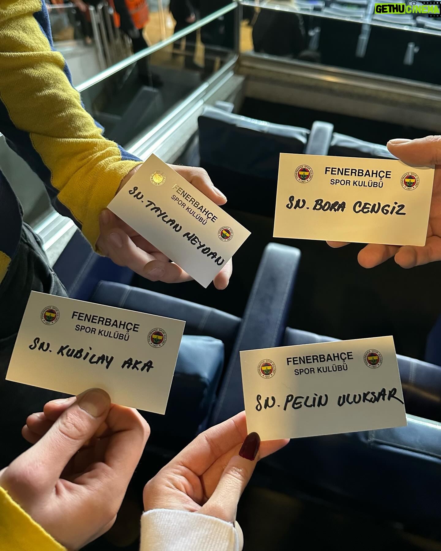 Pelin Uluksar Instagram - “Zaferin Rengi” filmimizdeki futbolcularımızın giydiği formayla Şükrü Saraçoğlu’ndaydık. Yaşa Fenerbahçe! 💙💛🧿