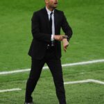 Pep Guardiola Instagram - Pep Guardiola on the Wembley touchline through the years ⏩