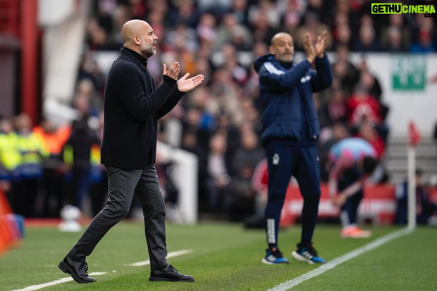 Pep Guardiola Instagram - #premierleague (34) @officialnffc 0-2 @mancity #nfomci #mancity